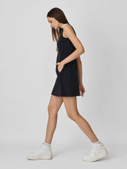 SLEEVELESS TURTLE NECK DRESS