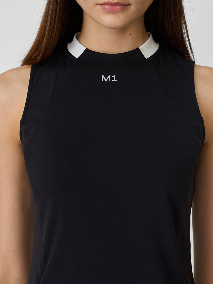 SLEEVELESS TURTLE NECK DRESS