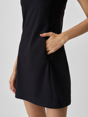 SLEEVELESS TURTLE NECK DRESS
